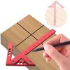 Woodworking Circle Center Scribe 45/90° Center Measuring Tool Line Gauges Aluminum Center Scribe Carpenter Ruler Measuring Tool