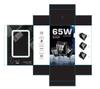 GaN 65W Gallium Nitride Fast Charger with PD - EU/US/UK Adapter