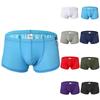 Men's Mesh Solid Color Boxer Pants Men Underwear Underpants Breathable Soft Panties