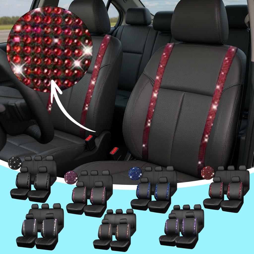 Leather Stitching Hot Diamond Diamond Diamond Water Rhinestone Universal Car Diamond Seat Cover