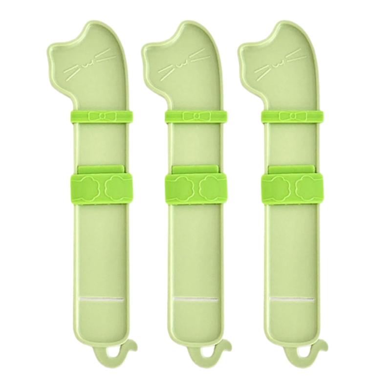 3PCS Cats Treat Stick Squeezer Feeder Cats Food Dispenser Feeding Tool for Treat