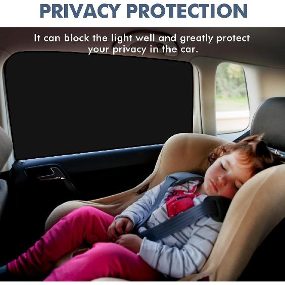 4PCS Car Window Shades, Magnetic Car Side Window Sun Shades, Automotive Side Window Sun Blocker For Light & Heat & UV Protection, Vehicle Privacy