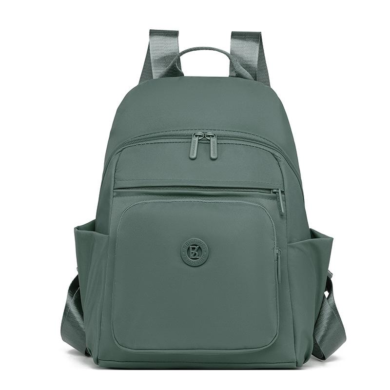 Schoolbag1011 New Women's Backpack, Nylon Cloth, Korean Style, Fashionable, Minimalist, Large Capacity, Multifunctional Casual Travel Backpack