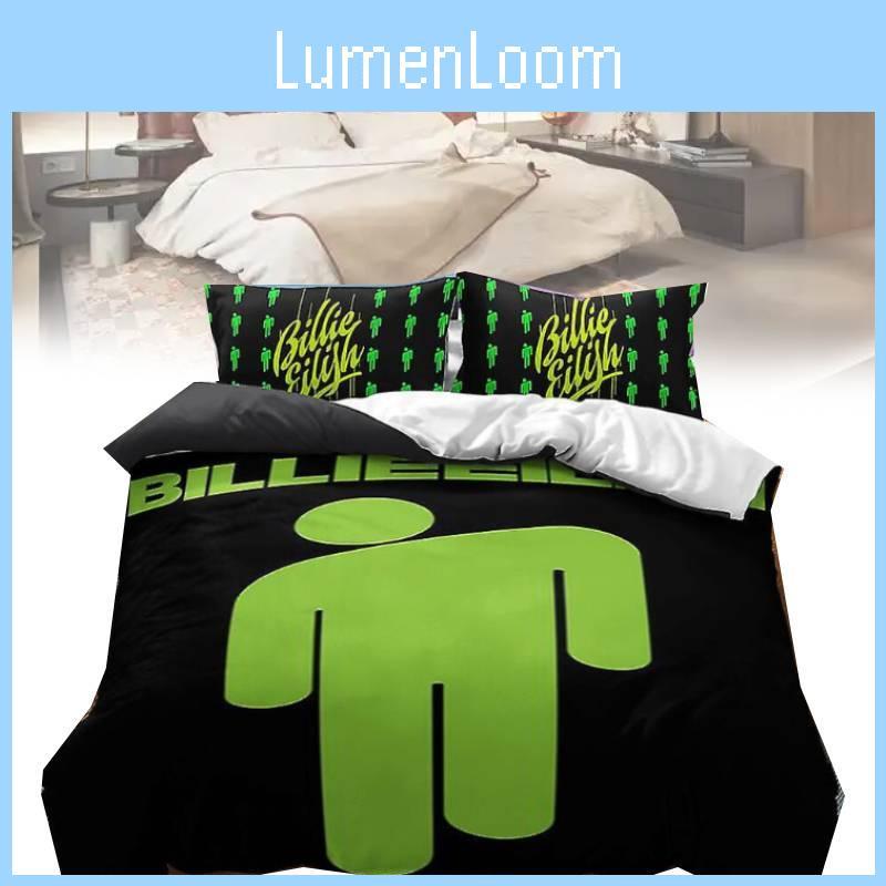 Billie Eilish Printed Duvet Cover Pillowcase Bedding Three Piece Set Use Bedroom