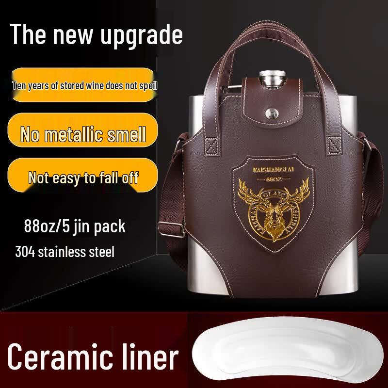 Premium 304 Stainless Steel Portable Hip Flask