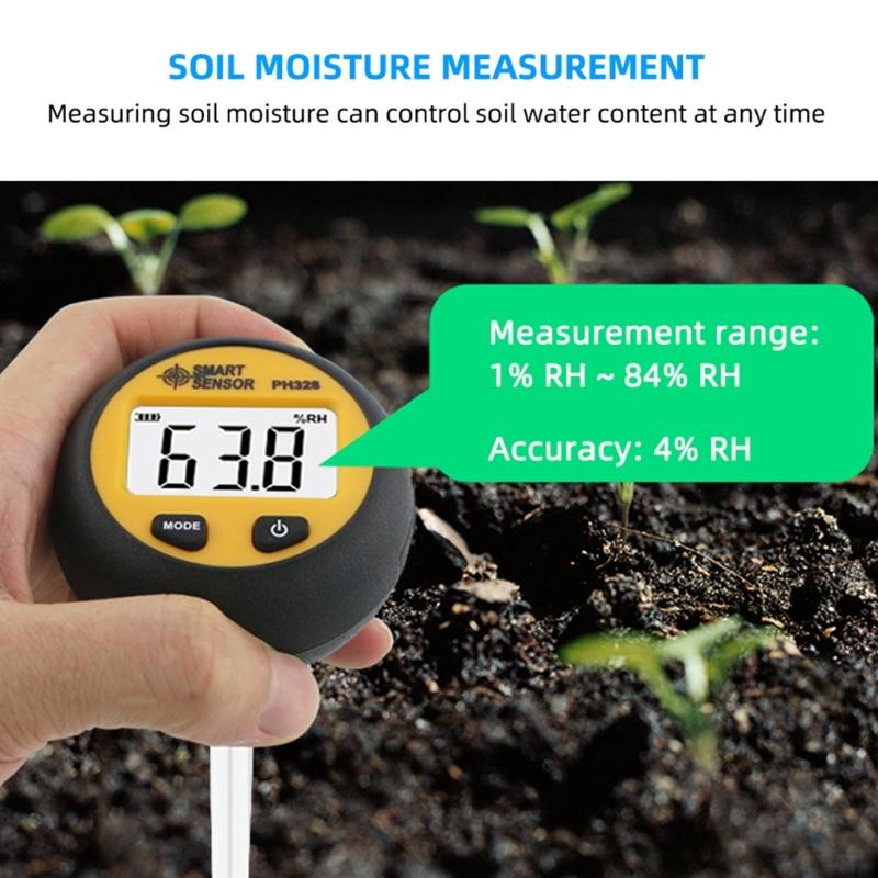 Professional Soil Meter With Long Metal Probes Garden Soil Tester For Deep Testing In Agriculture And Greenhouses Use