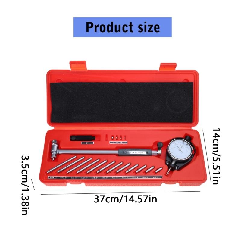 Dials Bore Gauges 1.97-6.23inch/0.0003inch Cylinders Bore Gauges Inside Diameter Dials Indicator 50-160mm For Automotive Use