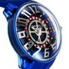 TENDENCE Watch TY023012 KINGDOME Blue Silicone Quartz 50mm Watch Men's