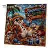 Seasonal DIY Art Supplies Xmas Faux Pearl Kit, Santa Claus Reindeer Painting Calming Hands On Hobbies Sparkling 3D Festive Wall Craft Kit for Adults,