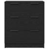 Sideboard in Black Oak Look 60 x 30 x 70 cm Engineered Wood