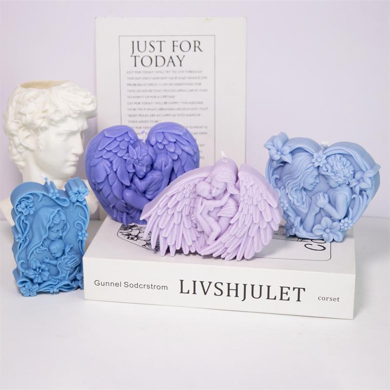 Mother Holding Baby Craft Silicone Soap Mold Mother's Day Silicone Mold Handmade Aromatherapy Gypsum Candle Soap Making Supplies