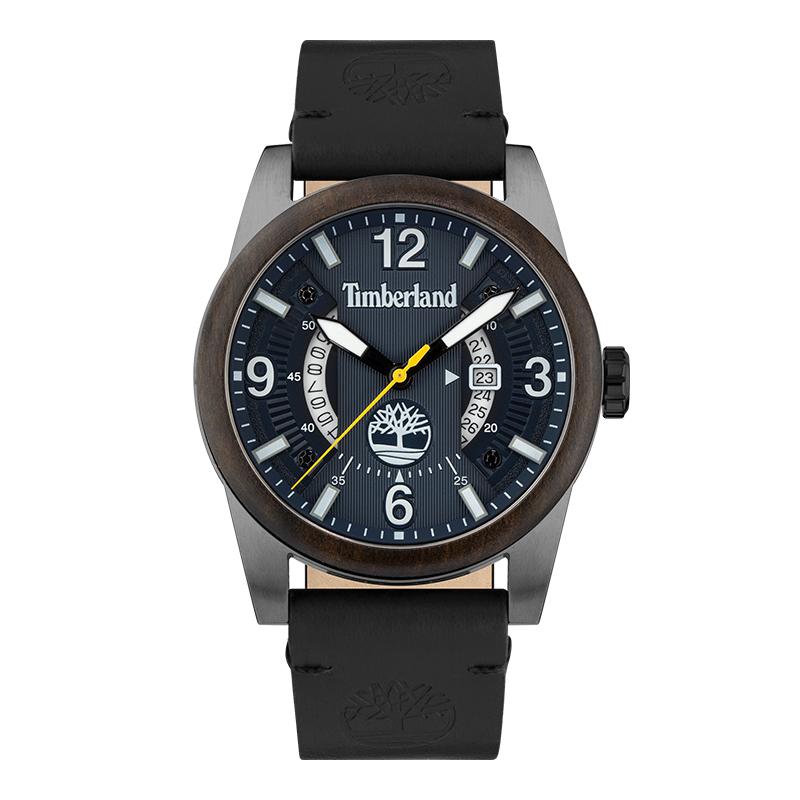 

Timberland Ferndale Series Watch Quartz Movement Leather Strap Black Dial Three-Hand Calendar Window Fashion Vintage Pilot Men watches TDWGB2103403 TDWGB2103403