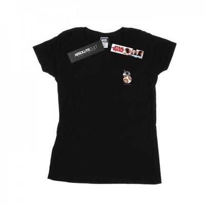 Womens/Ladies The Force Awakens BB-8 Chest Print Cotton T-Shirt