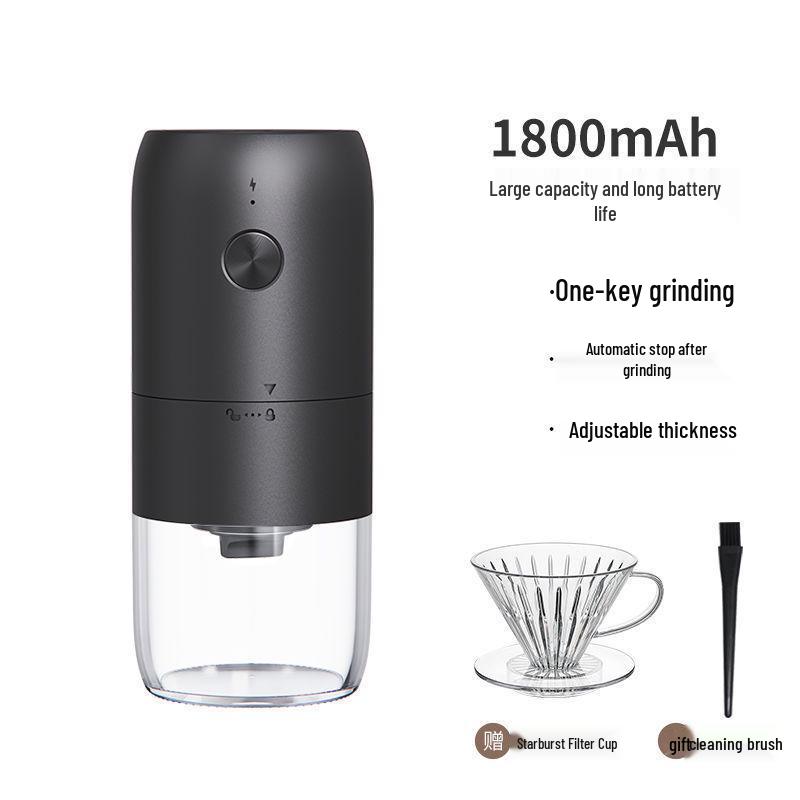 Portable Electric & Manual Coffee Bean Grinder - Compact Household Hand-Cranked & Automatic Grinding Machine