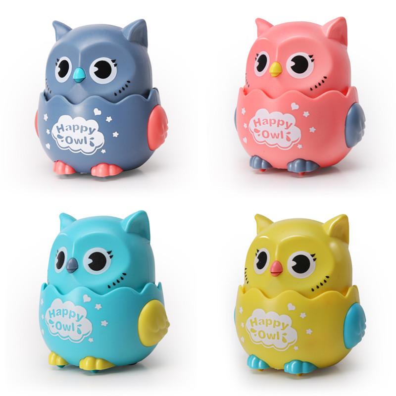 Funny Pressing Inertial Sliding Owl Pull Back Toys Car Mini Cute Toys Children Cartoon Kindergarten Educational Toy Kids Gift