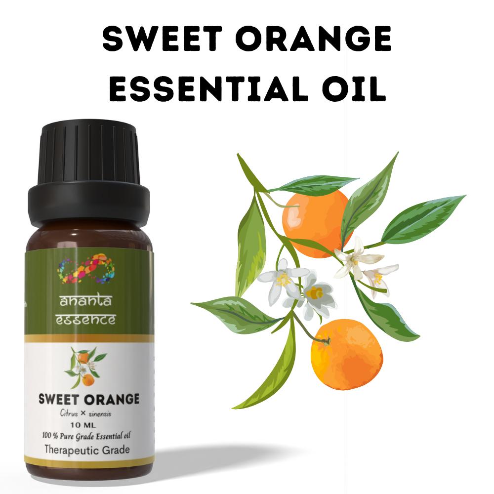 Ananta Sweet Orange Essential Oil 10 Ml – Fresh Citrus Aroma Oil for Diffuser & Home Fragrance