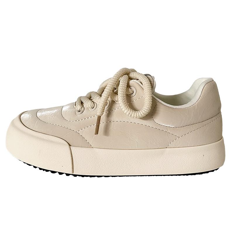 

6571 латексные стельки/туфли на платформе, женская обувь, осень 2024, новая модель, туфли с круглым носком, кеды, повседневная обувь 35