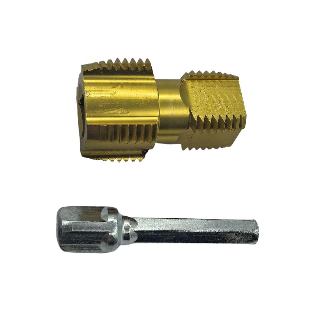 Elektrická vrtačka kompatibilní dvounásobná hlava nástroj pro řezání závitů pro 1/2" 3/4" vodovodní potrubí otvírač vnitřního závitu ruční nářadí