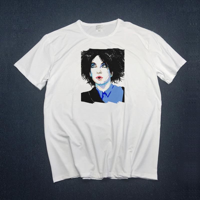 Men Tops The Cure T Shirts Men Casual Men Robert Smith T Shirts Short Sleeve