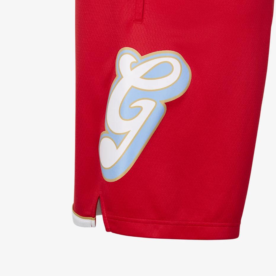 Nike X NBA Memphis Grizzlies Dri-Fit FW24 City Edition Swingman Basketball Shorts Men Shorts University-Red FQ4411-657