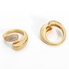 European and American Hot-selling Shiny Rhinestone Drop-shaped Opening Ring, Cross Snake Ring, Light Luxury High-end Jewelry