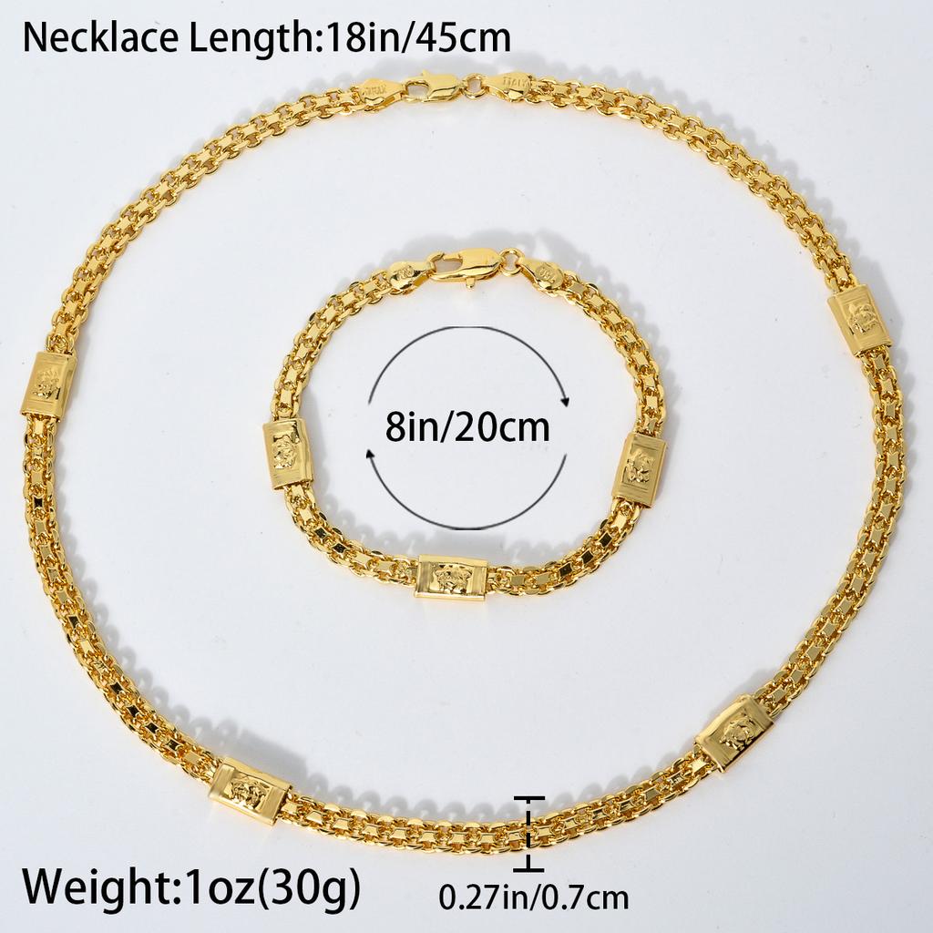 ZEADear Zirkónové Súpravy Dubaj 18K Zlatom Plátovaná Článková Reťaz Hip Hop Štýl Pánsky Choker Náhrdelník a Náramky 2024 Trendy Nový Párty Darček