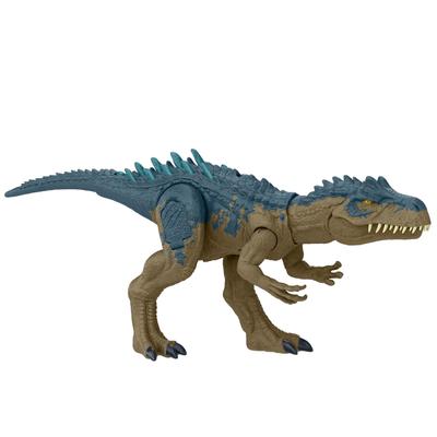 Mattel Jurassic World Battle Roaring Allosaurus 4 e HRX50 Ação! [Brinquedo de dinossauro] [Comprimento total aprox.. 17,5 polegadas] [Idades Acima]