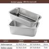 304 Stainless Steel Square Perforated Draining & Solid Basin Set
