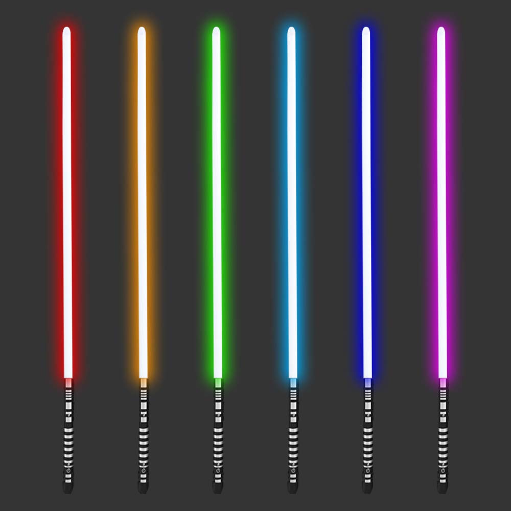 YDD Ghost Premium Force FX Black Series Lightsaber with 16 RGB Color Changes, Metal Aluminum Handle, and 3 Sound Modes for Adults, Perfect for