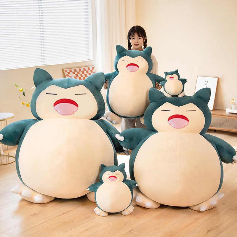 Aoger Giant Snorlax Plush Toys Kawaii Soft Snorlax Leather Shell Plushie NO Filling Pillow Birthday Presents For Children Pokemon