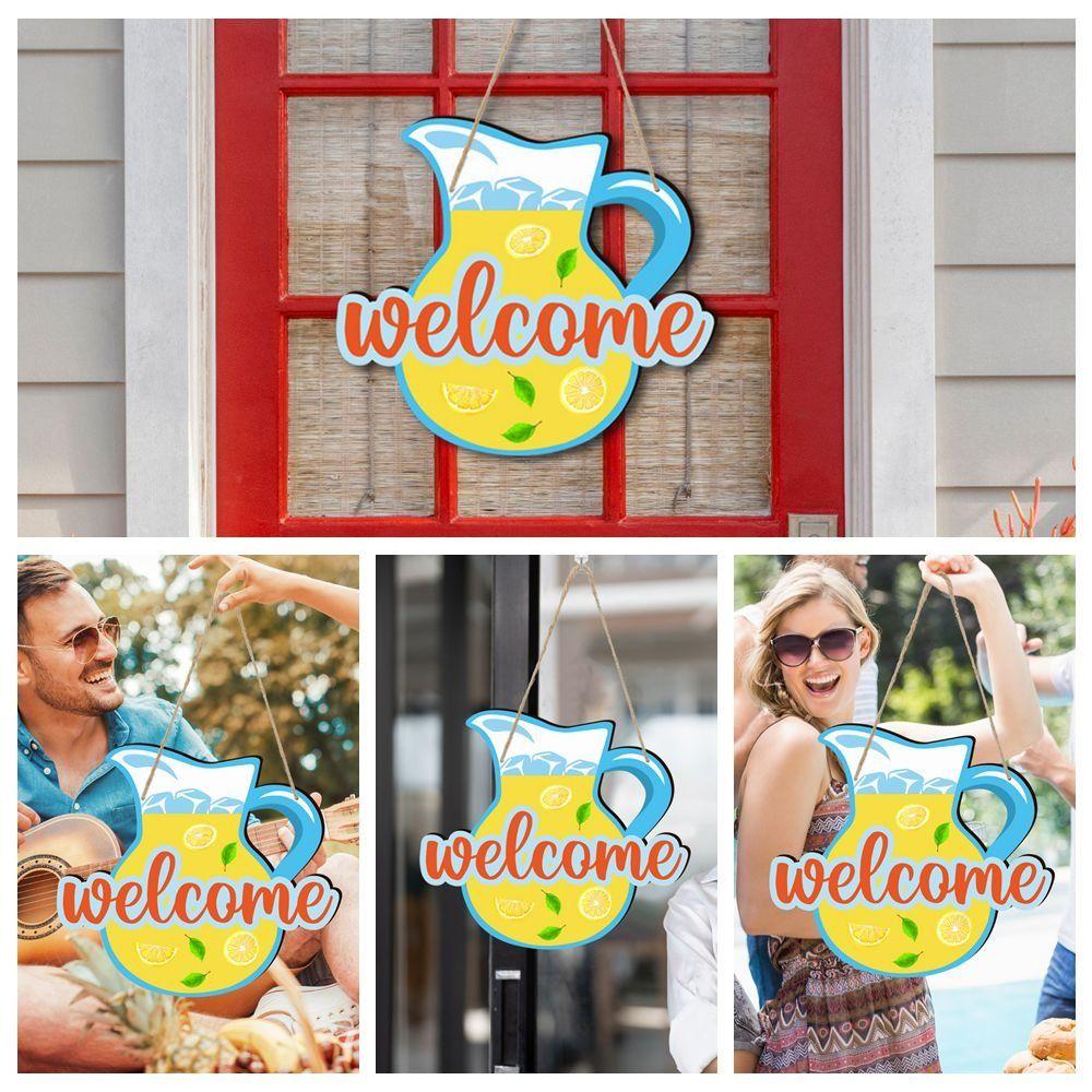 

Wood Welcome Door Sign Remider Signs Door Plate Durable Door Hanger Living Room