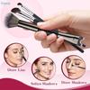 3Pcs Dual-Ended Contour Makeup Brush Set,Professional Nose Contour & Concealer Brushes for Foundation,Blending & Sculpting