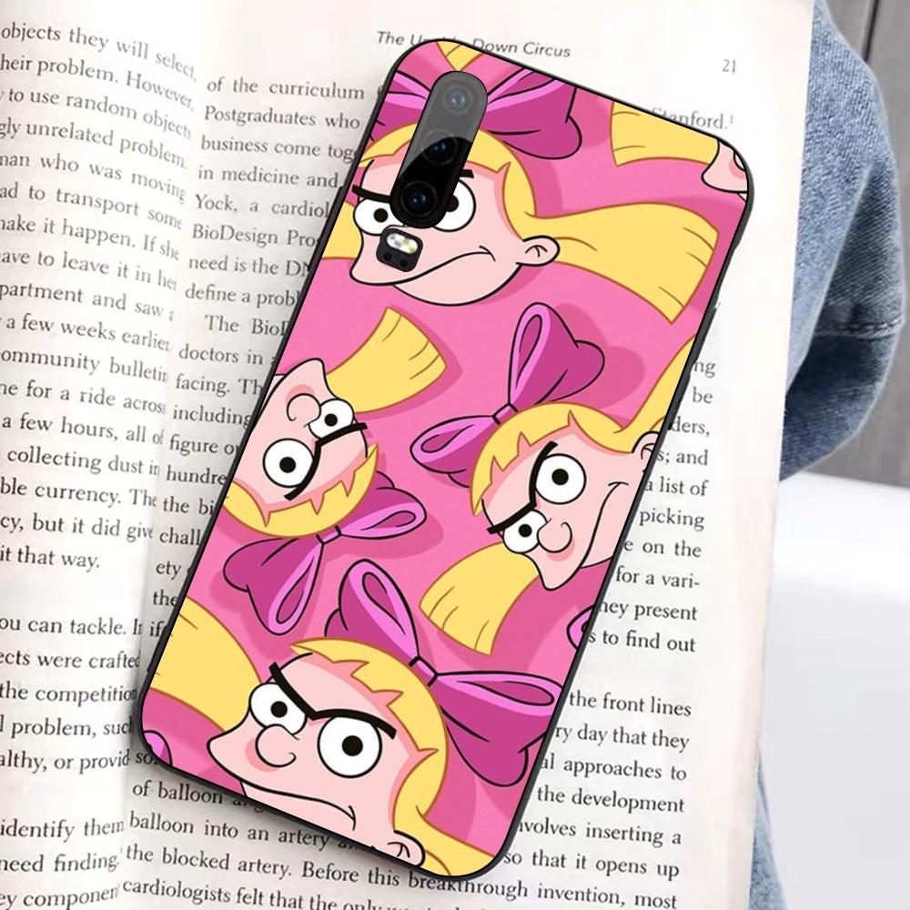 Hey Arnold Helga Bonito Phone Case For Huawei Honor 10 Lite 9 20 7A 9X 30 50 60 70 Pro Plus Soft Silicone Cover