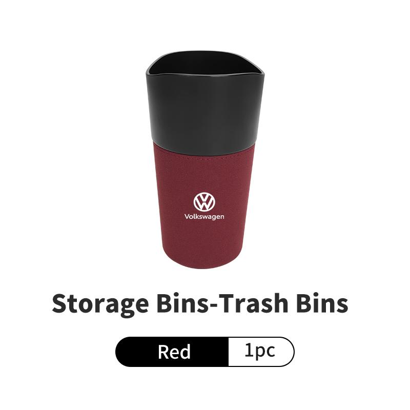 For Volkswagen VW Car Cup Shaped Trash Can Tumbled Fur Auto Storage Container Golf 4 5 6 7 Polo Jetta Sagitar Magotan Passat B5