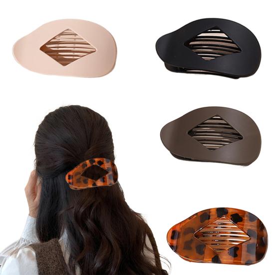 4/8Pcs Women Hair Clips Back Head Hairpin with 12 Claw Teeth Strong Grip Lightweight Hair Claw Clip Hair Accessory