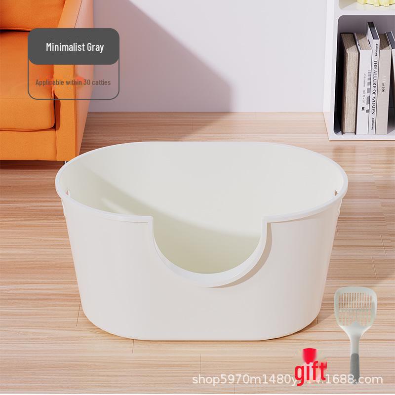 

Дуже великий водонепроникний напівзакритий котячий лоток, антипісок, універсальний для всіх сезонів In stock