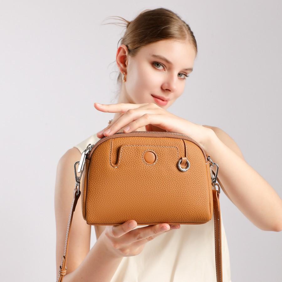 Leather Women'S Bag Fashion Mini Change Bag Mother Bag First Layer Cowhide Single Shoulder Versatile Messenger Women'S Bag