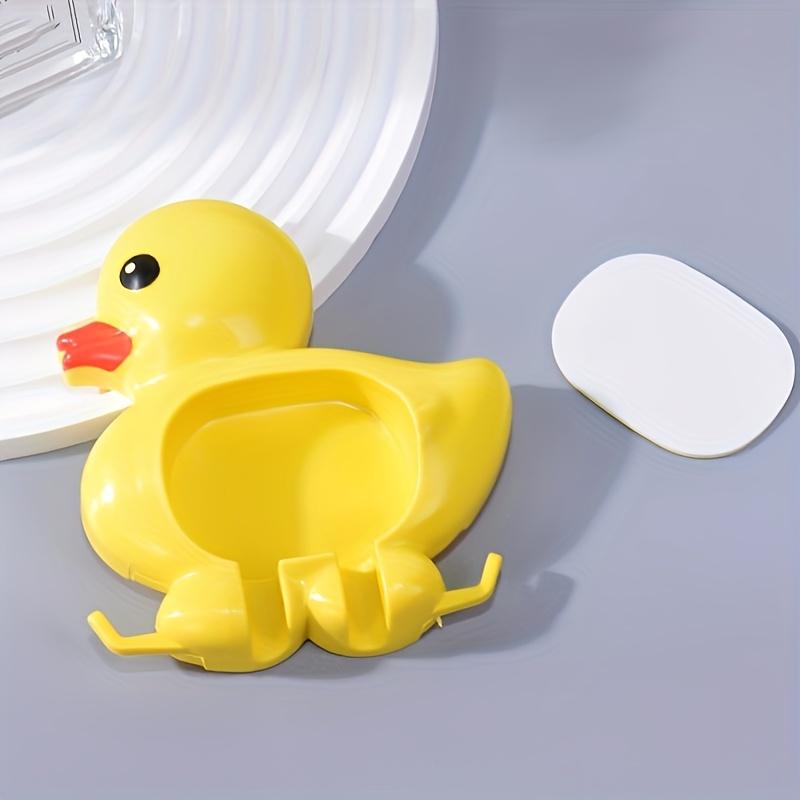 No-Drill Suction Cup Bathroom Organizer, Waterproof Dustproof Plastic Duck-Shaped Home Decor for Bathroom Storage, Bathroom Accessories