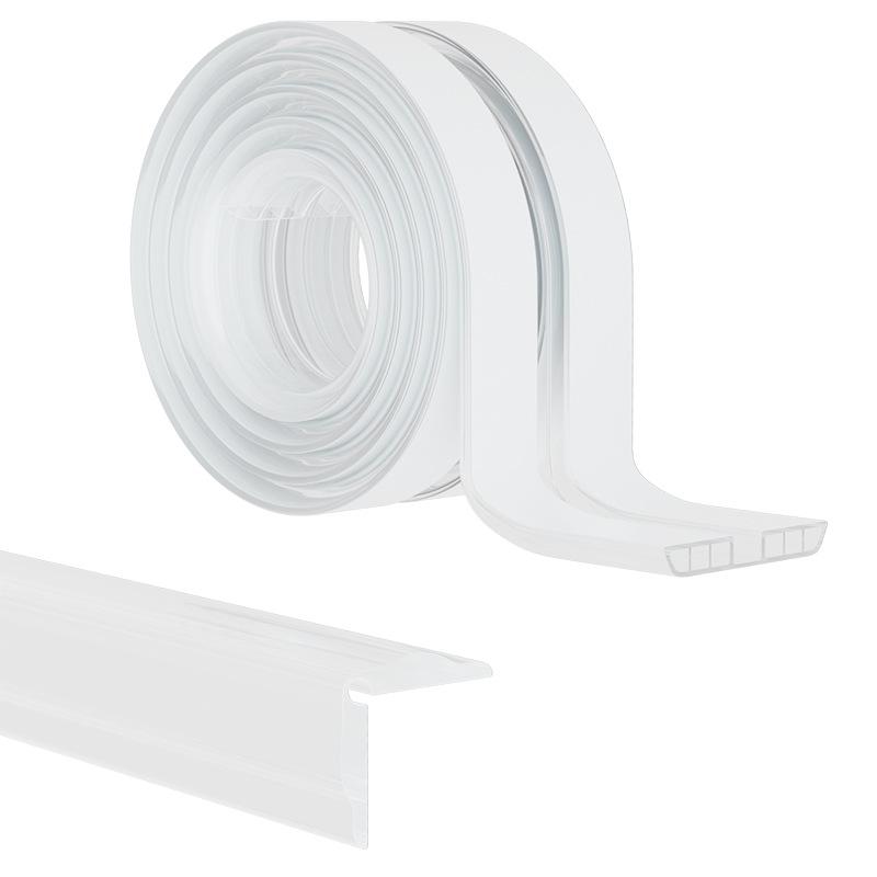 Kids' Clear PVC Anti-Collision Edge Protector Strip for Doors & Cabinets