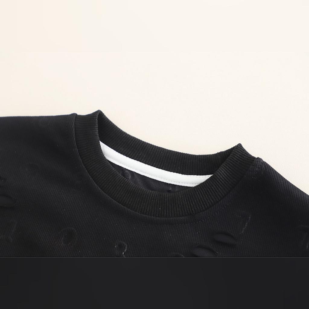 Uformelt langermet sett for barn, komfortable hverdagsantrekk