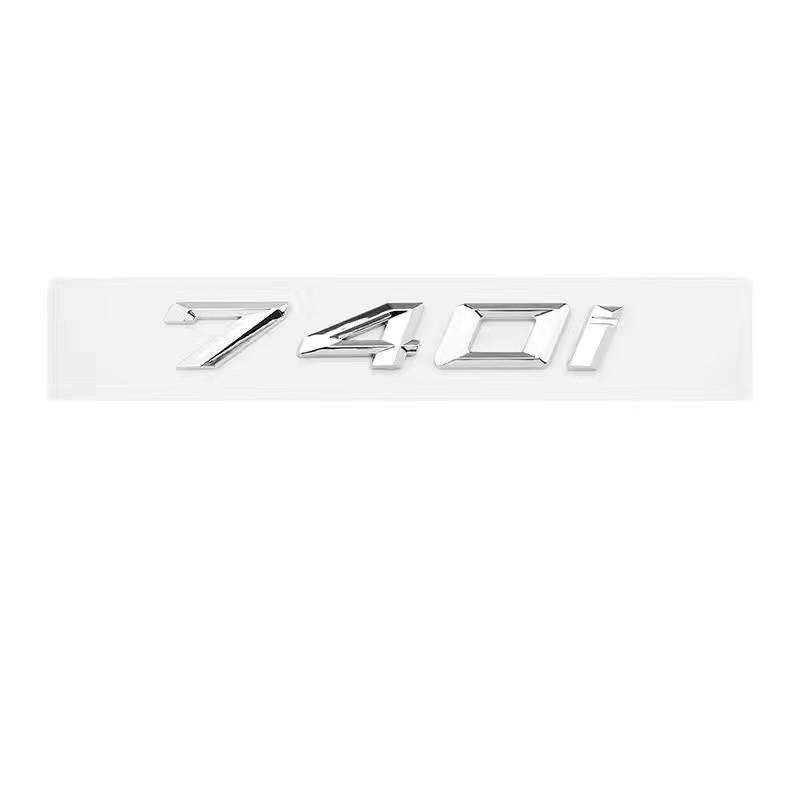 New Badge BMW ABS Car Label 7 Series Black and Silver 730 Tail 735 740 750 760 Digital M Label New GT Car Label Modification. pdcr06