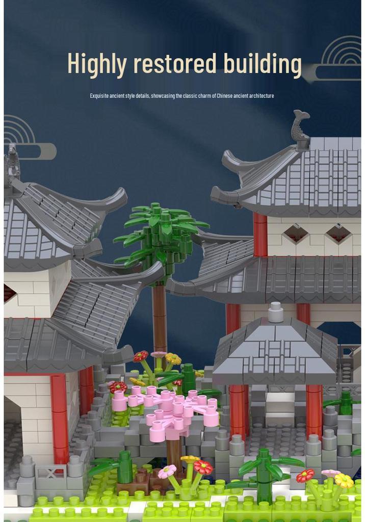 Chinese Architecture Micro Blocks: Lego-Compatible Educational Toy