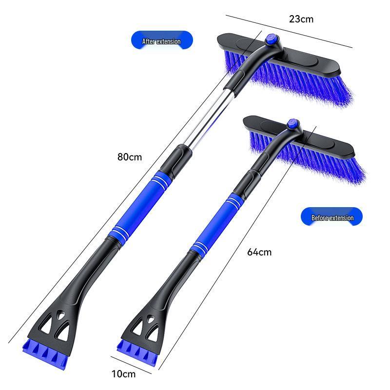 Multifunctional 3-in-1 Telescopic Snow Shovel and Ice Scraper