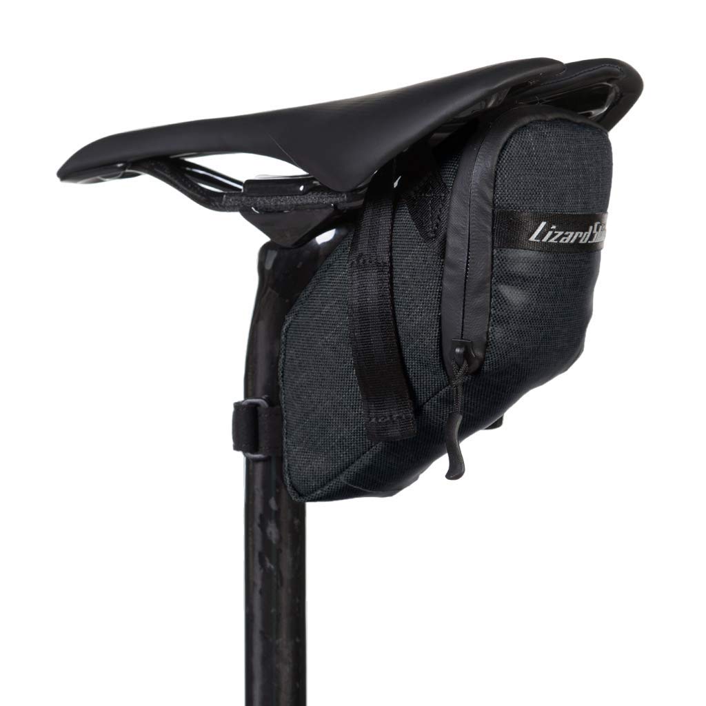 Lizard Skins SuperCache Saddle Bag for Bicycles, Jet Black, Size L