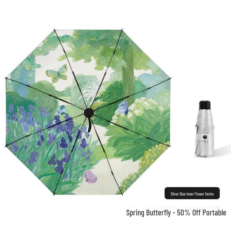 Little Cloth Forest Portable Automatic UV Protection Umbrella