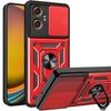 Case with Stand and Camera Shutter for Samsung Galaxy Xcover 7 Pro - Red, Armored, with Camera Protection