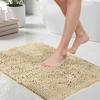 Chenille Bath Mat Soft and Absorbent Bath Rug Non-Slip and Quick Dry Shower Carpet for Home Bathroom-Machine Washable