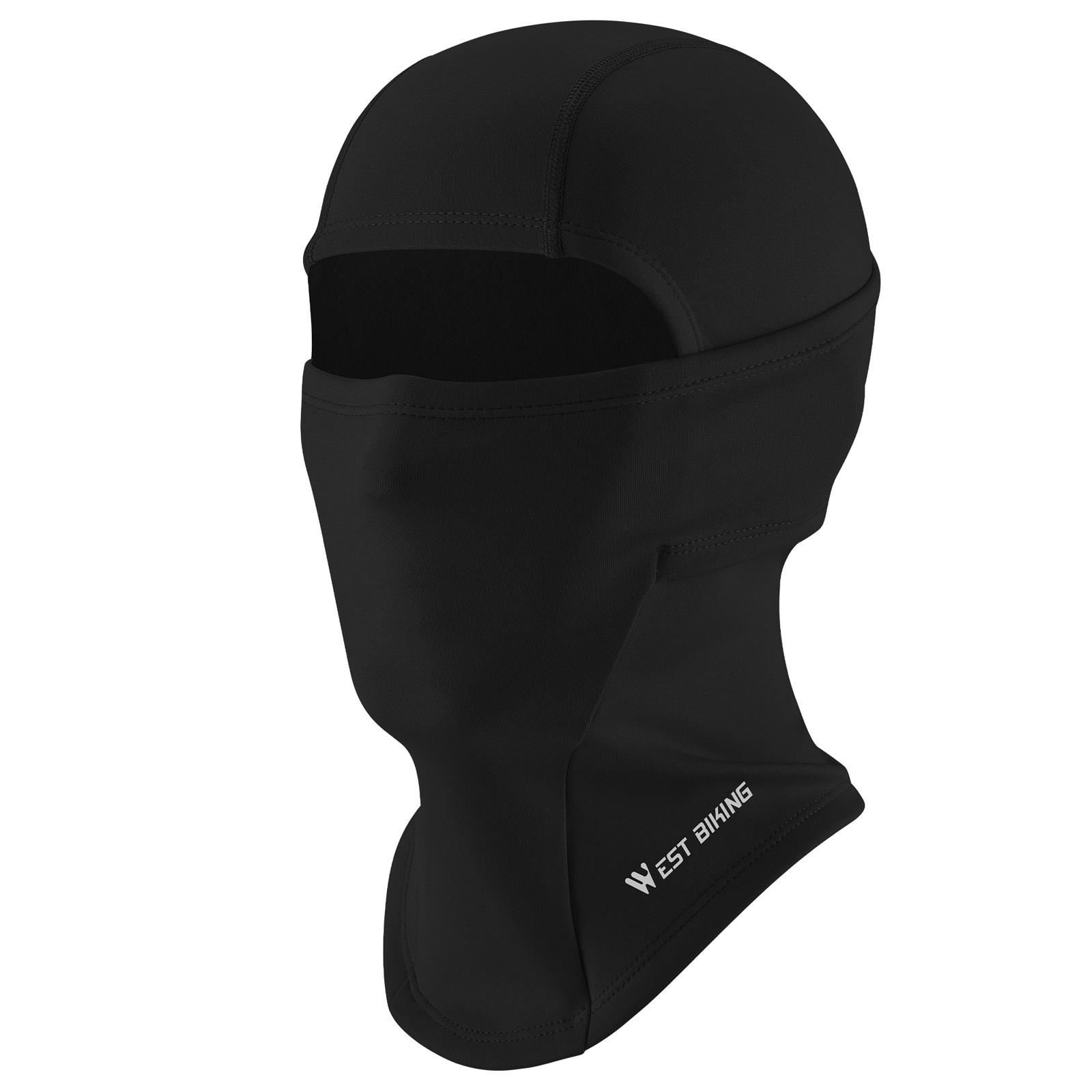 

Зимняя флисовая теплая шапка для лица для детей, пылезащитный ветрозащитный детский шарф для лица, утеплитель для шеи чёрный