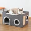 Cats Bed Warm Houses for Winter Pet Beds Things Basket Goods Dog Puppy Accessories Supplies Mat House Kitten Habitats Products