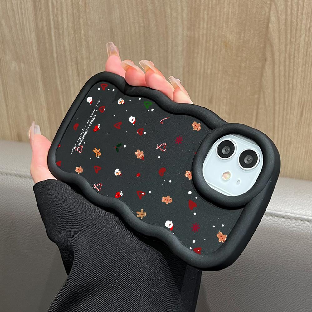 Painted pattern Big Wave Edge Soft Silicone Material Macaron Phone Case Shockproof Protective Rubber Casing for Samsung Xiaomi Poco Redmi